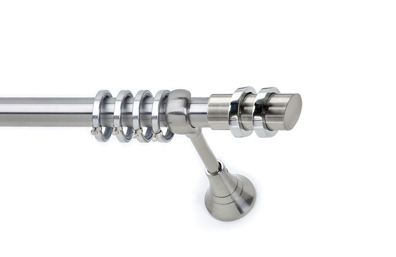 Anartisi - ΣΗΜΑΝΤΙΚΟ: Σε περίπτωση διαφοράς τιμής από το κατάστημα ισχύει παντα και μόνο η τιμή του καταστήματος Anartisi Κουρτινόξυλο Φ25 Νίκελ Σατινέ S12